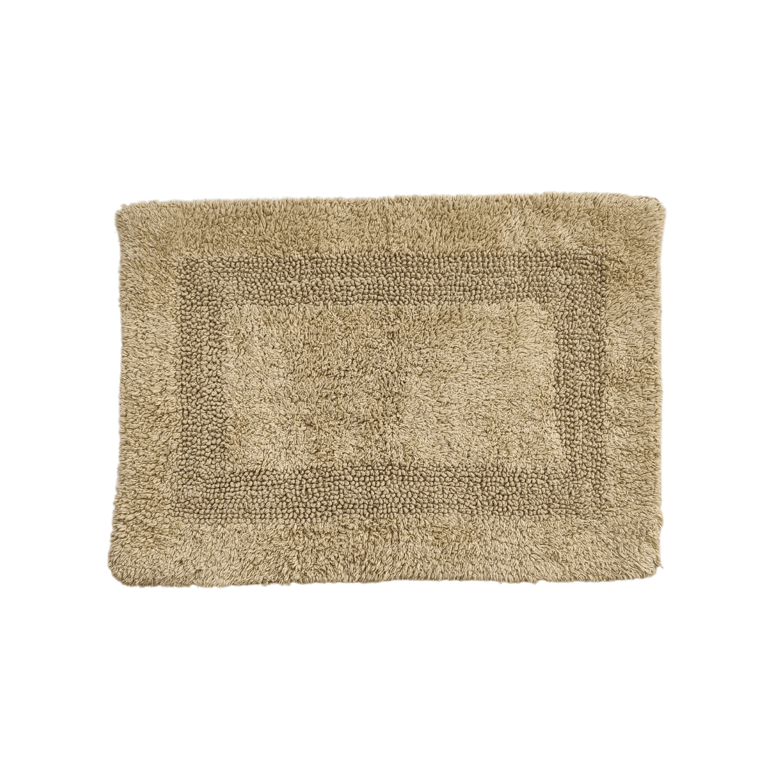 Classic Reversible Cotton Bath Mat Set - Taupe