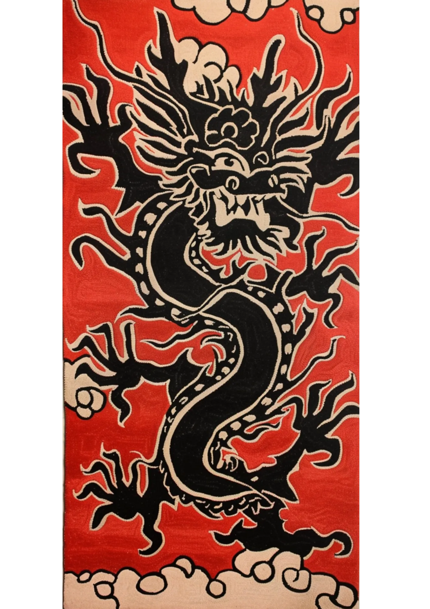 Emberstorm Dragon Hand Tufted Rug