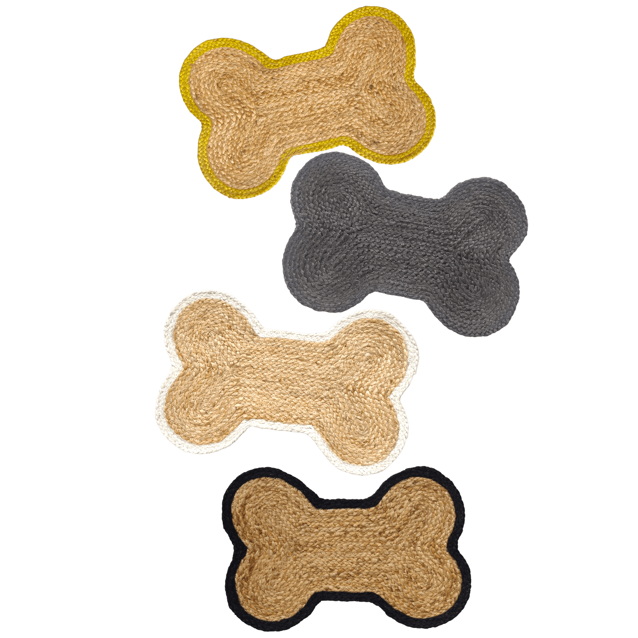 Dog Bone Shape Jute Rug