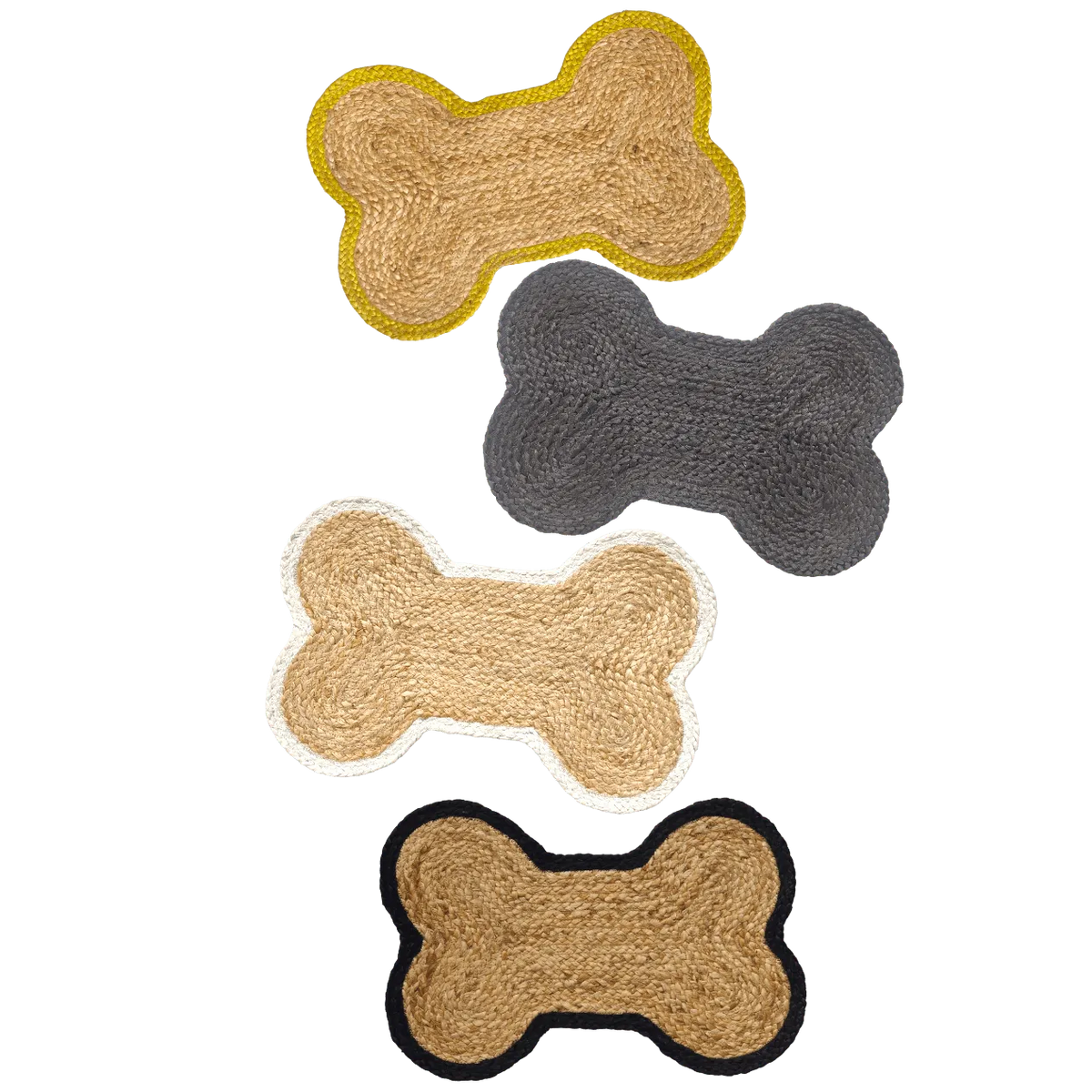 Dog Bone Shape Jute Rug