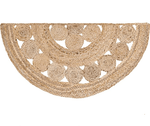 Half Circle of Life Accent Jute Rug