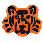 Handmade Cotton Lion Face Shaped Bath Mat Orange