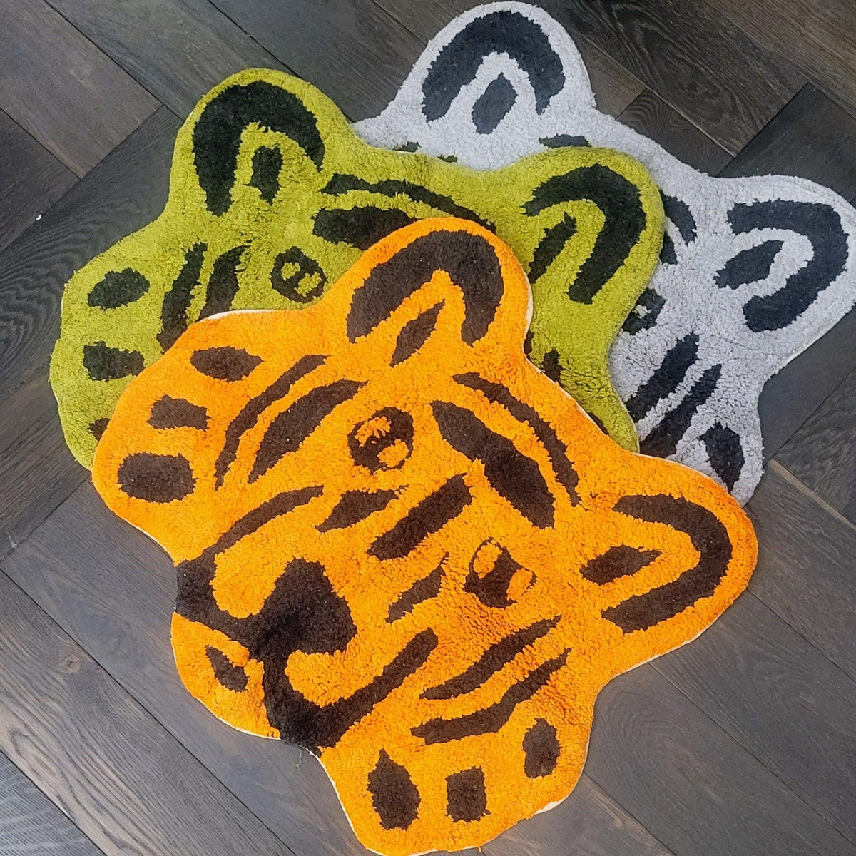 Handmade Cotton Lion Face Shaped Bath Mat