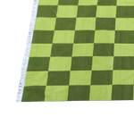 Handwoven Green Checker Cotton Rug