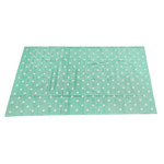 Handwoven Reversible Diamond Cotton Rug - Light Green