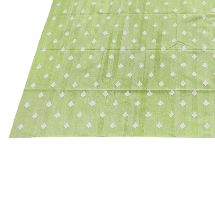 Handwoven Reversible Diamond Cotton Rug - Olive