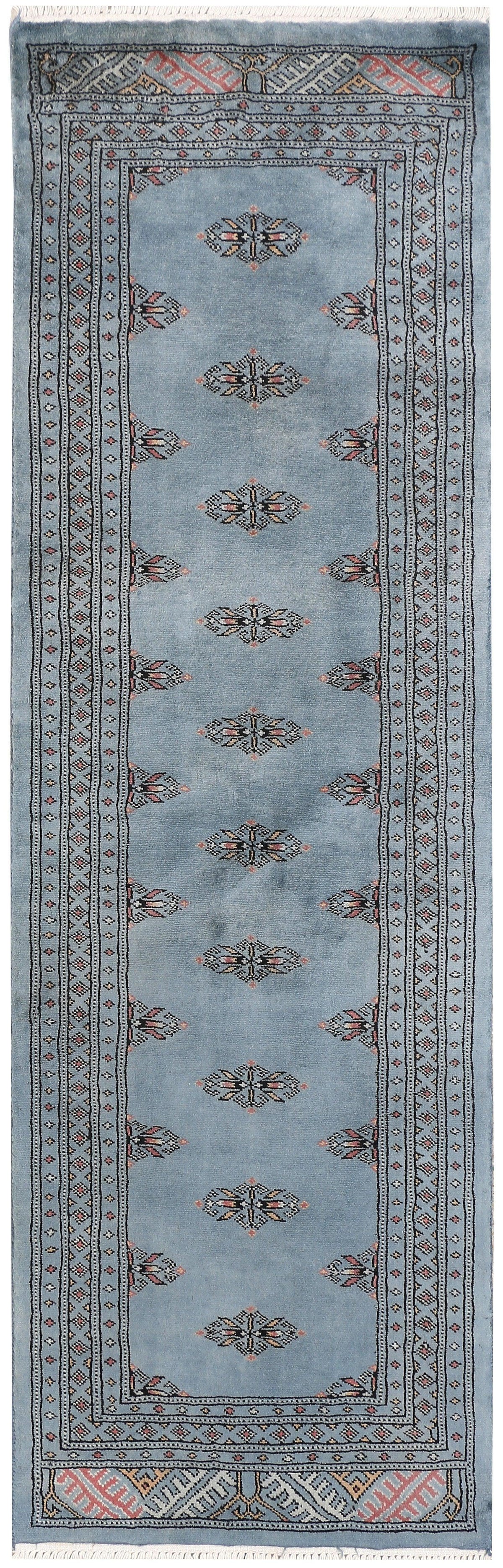 Javarak Blue Hand Knotted Area Rug 2' x 6'