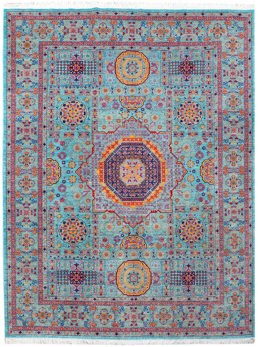 Joyous Queen Wool Hand Knotted Area Rug - 1001 Knots