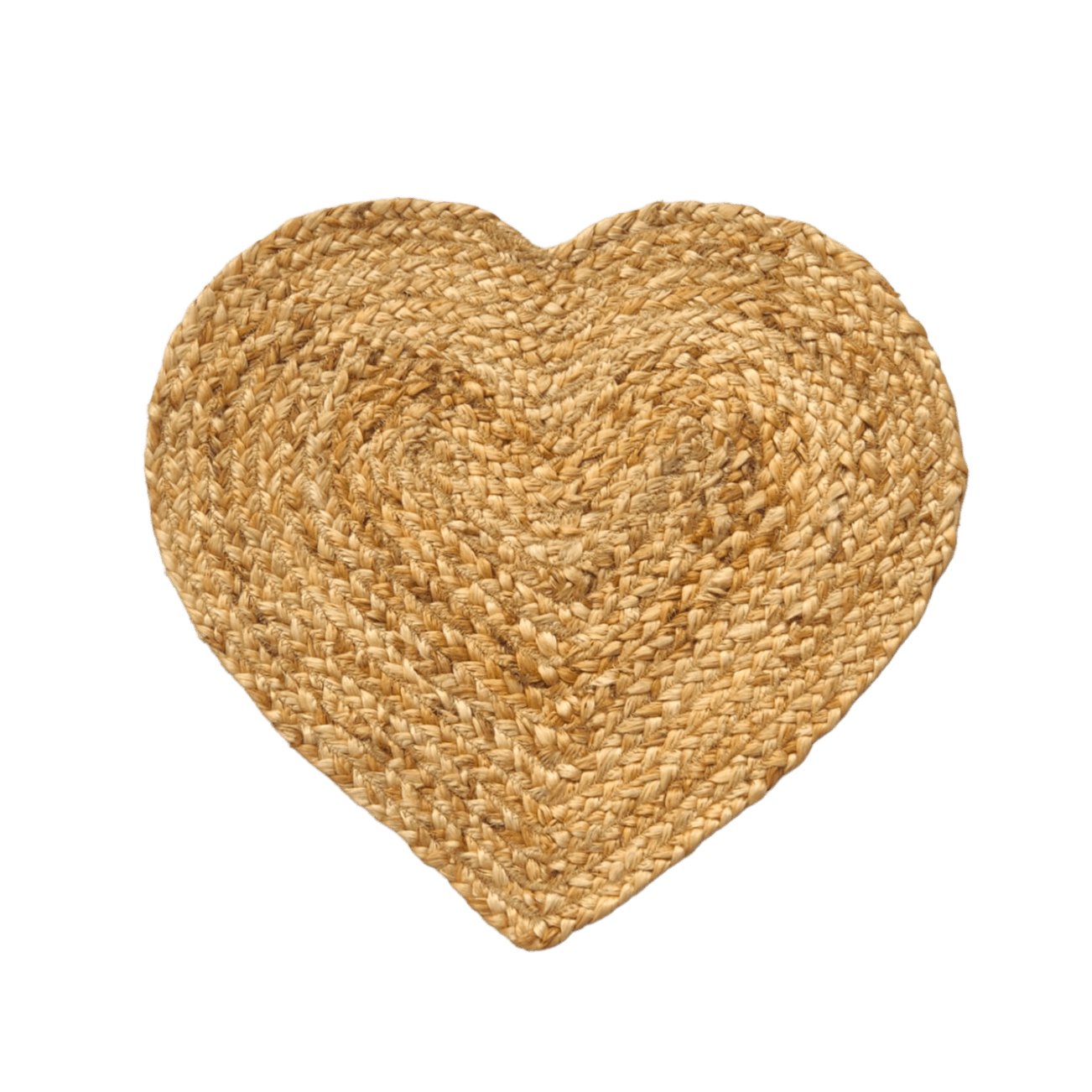 Love Heart Shape Jute Rug