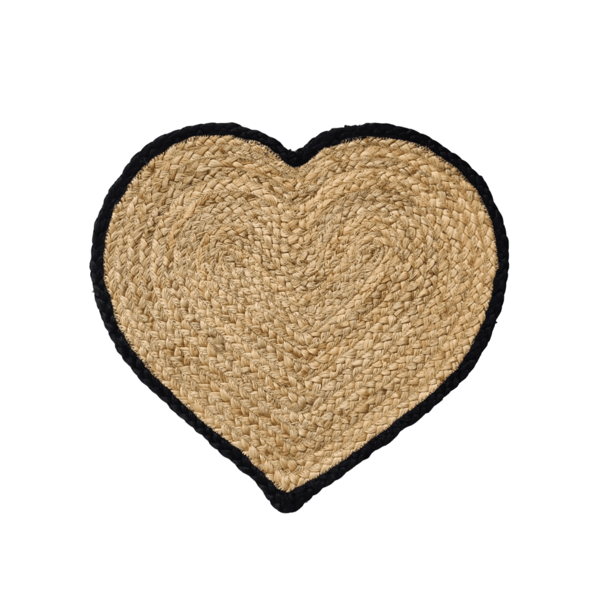 Love Heart Shape Jute Rug