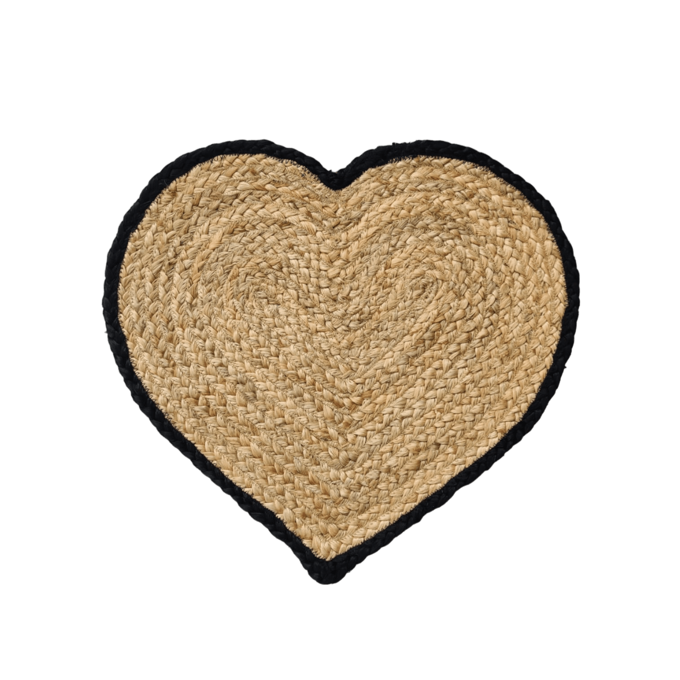 Love Heart Shape Jute Rug