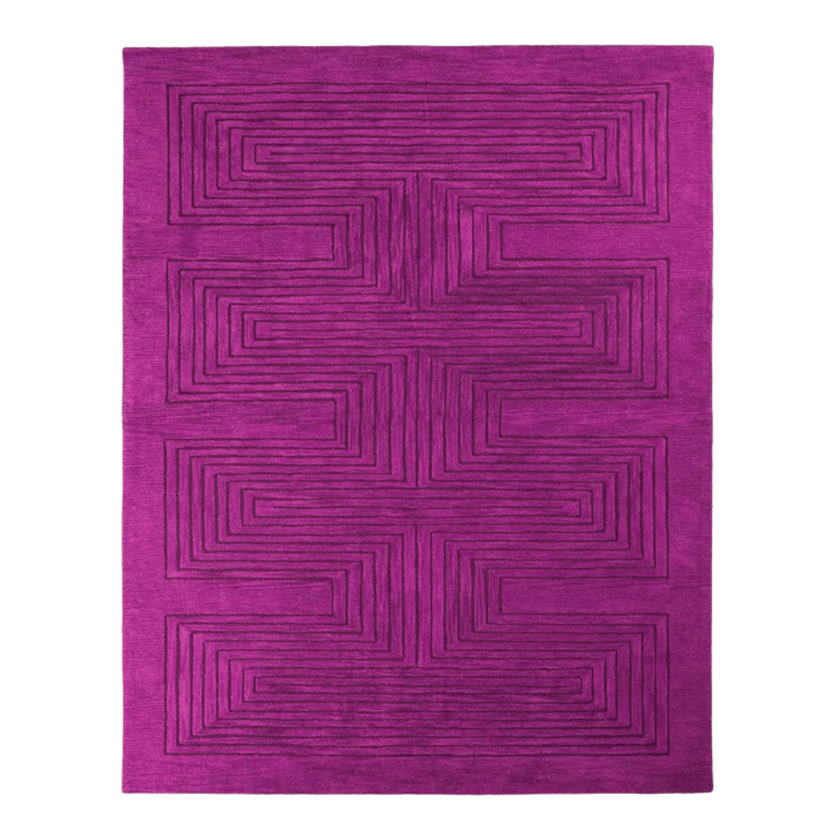 Magenta Artic Geo Modern Hand Tufted Wool Rug