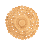 Maia Classic Circles Round Jute Rug