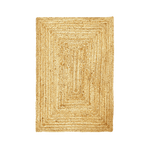 Natural Braided Rectangular Jute Rug