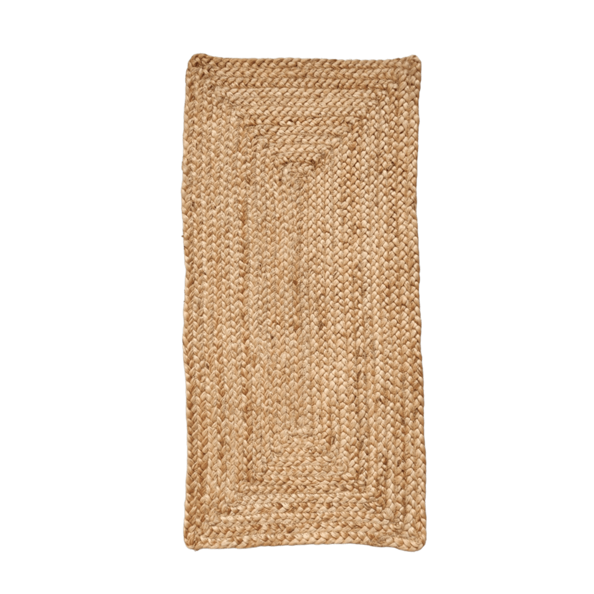 Natural Braided Rectangular Jute Rug