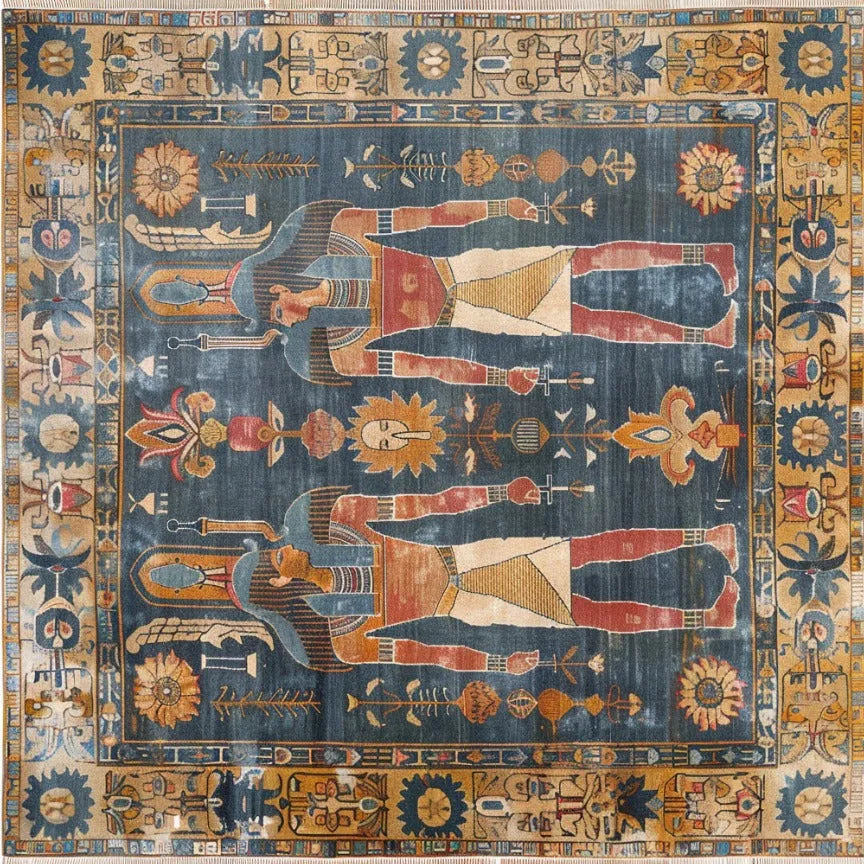 Egyptian Heritage Hand Knotted Area Rug - MAIA HOMES