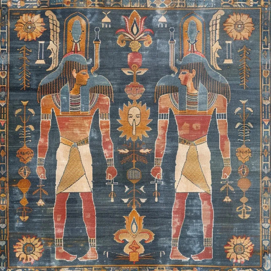 Egyptian Heritage Hand Knotted Area Rug - MAIA HOMES