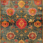 Intricate Bloom Wool Hand Knotted Area Rug