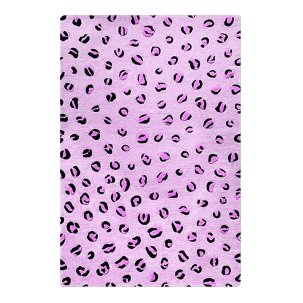 Purple Leopard Spots Hand Tufted Wool Rug