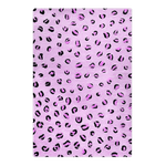 Purple Leopard Spots Hand Tufted Wool Rug