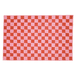 Red Checker Jute Rug