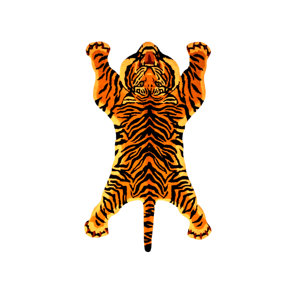 Roaring Tiger Hand-Tufted Wool Accent Rug