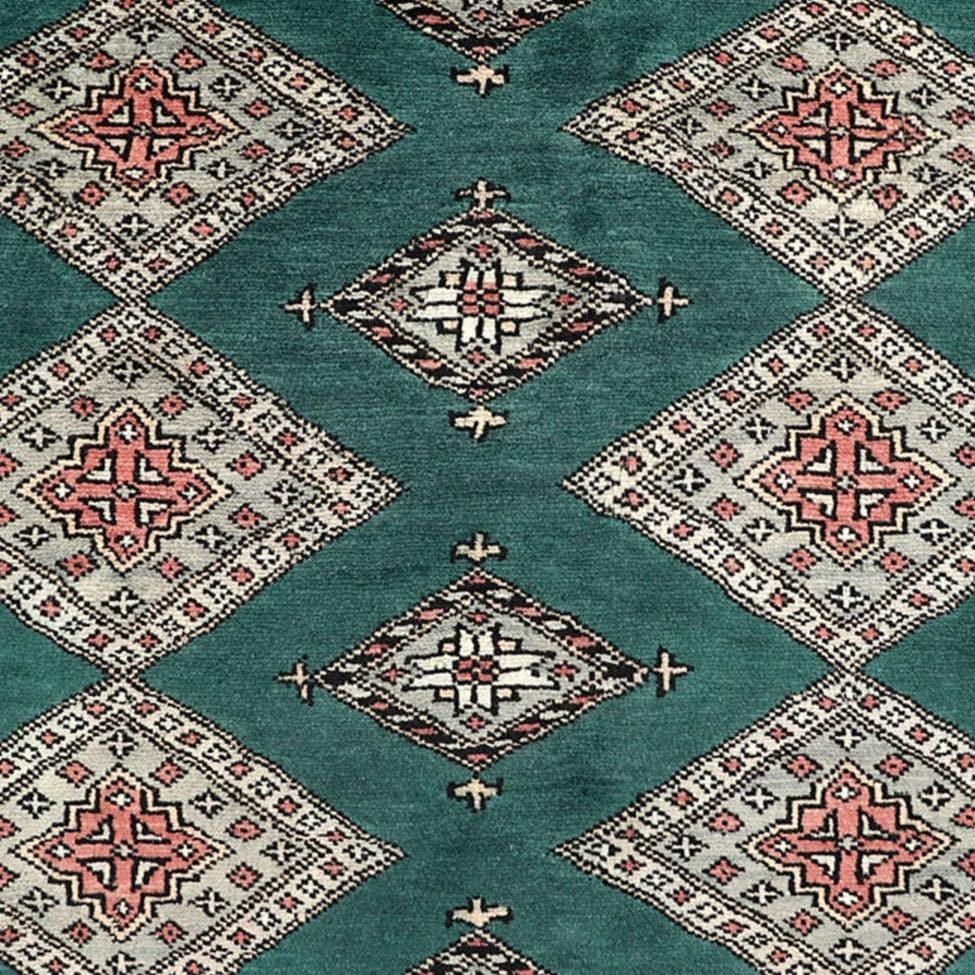 Sea Green Sarong Hand Knotted Area Rug