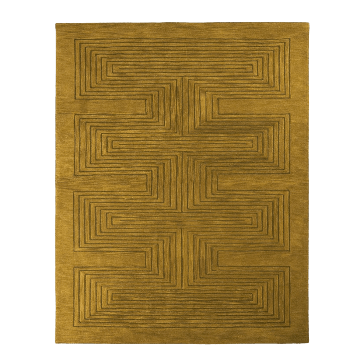 Turmeric Artic Geo Modern Hand Tufted Wool Rug