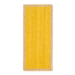 Yellow Rectangular Jute Rug