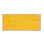 Yellow Rectangular Jute Rug