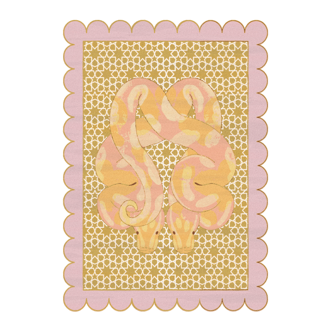 Scalloped Serpentine Duo Harmony Hand Tufted Rug