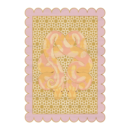 Scalloped Serpentine Duo Harmony Hand Tufted Rug
