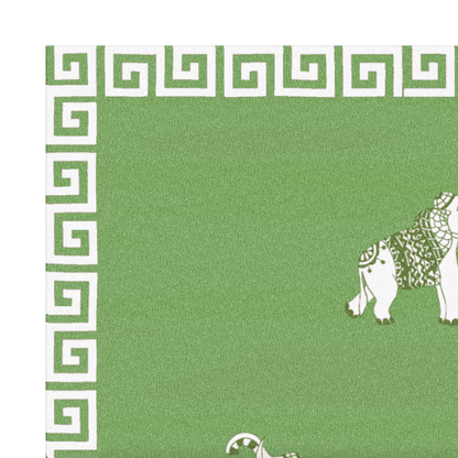 Elephants in the Terrace Hand Tufted Rug